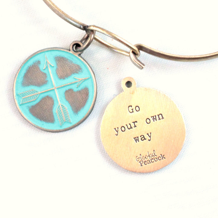 Go Your Own Way Token (available with Bracelet or Necklace)