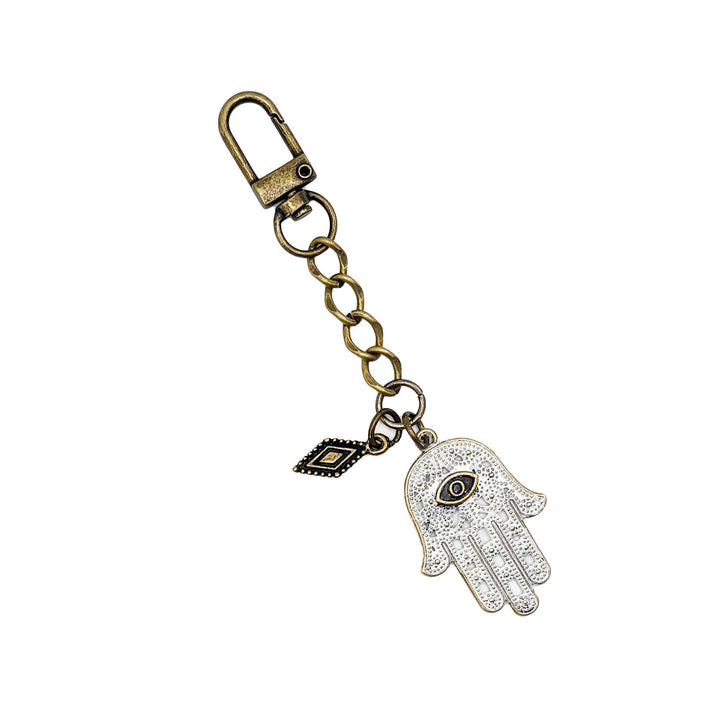 Hamsa Protective Bag Charm Keychain