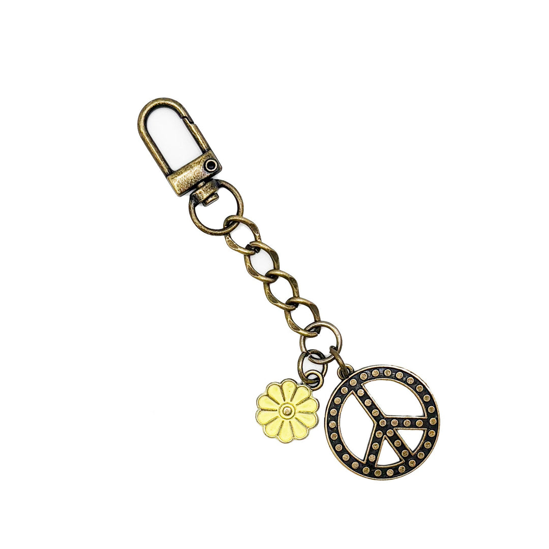 Peace Sign Bag Charm