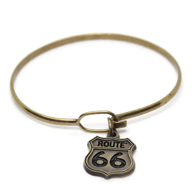 Route 66 Charm (available with Bracelet or Necklace)