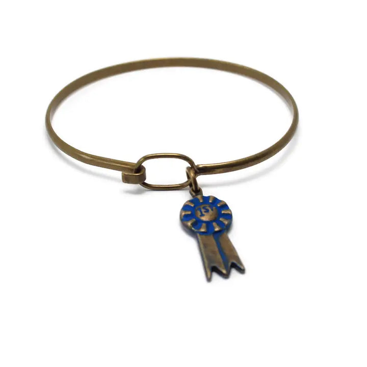 First Place Blue Ribbon Charm (available with Bracelet or Necklace)