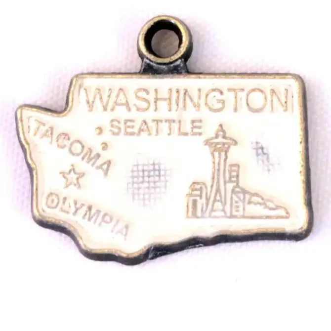 Washington State Charm (available with Bracelet or Necklace)