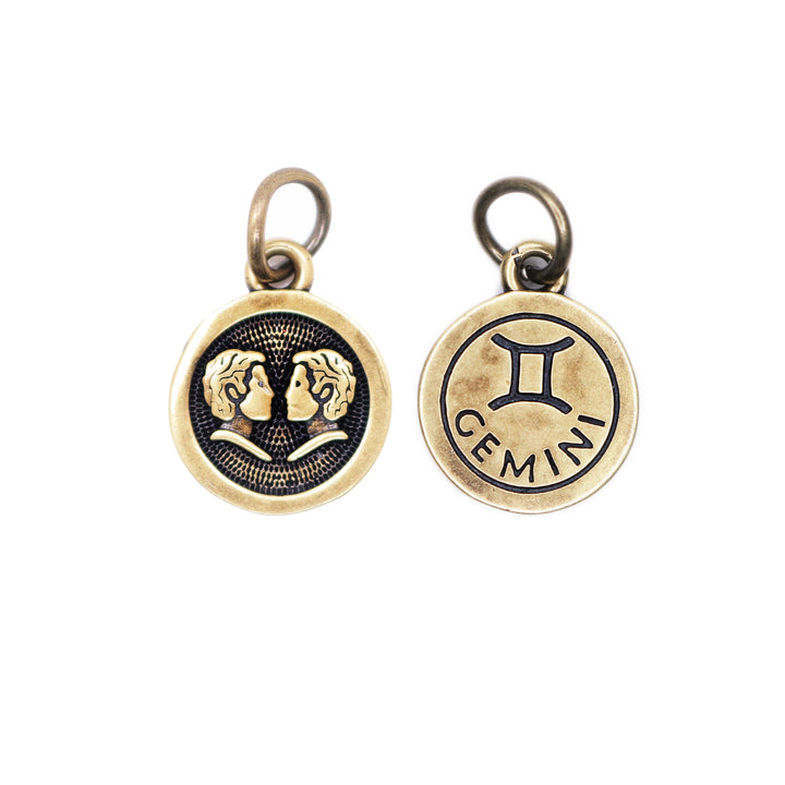 Gemini Zodiac Charm (available with Bracelet or Necklace)