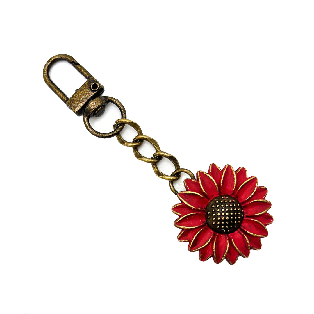 Sunflower Bag Charm or Keychain