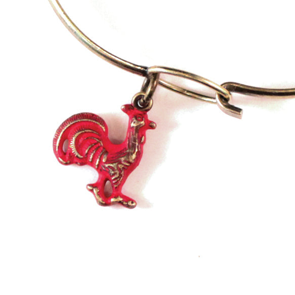 Rooster Charm (available with Bracelet or Necklace)