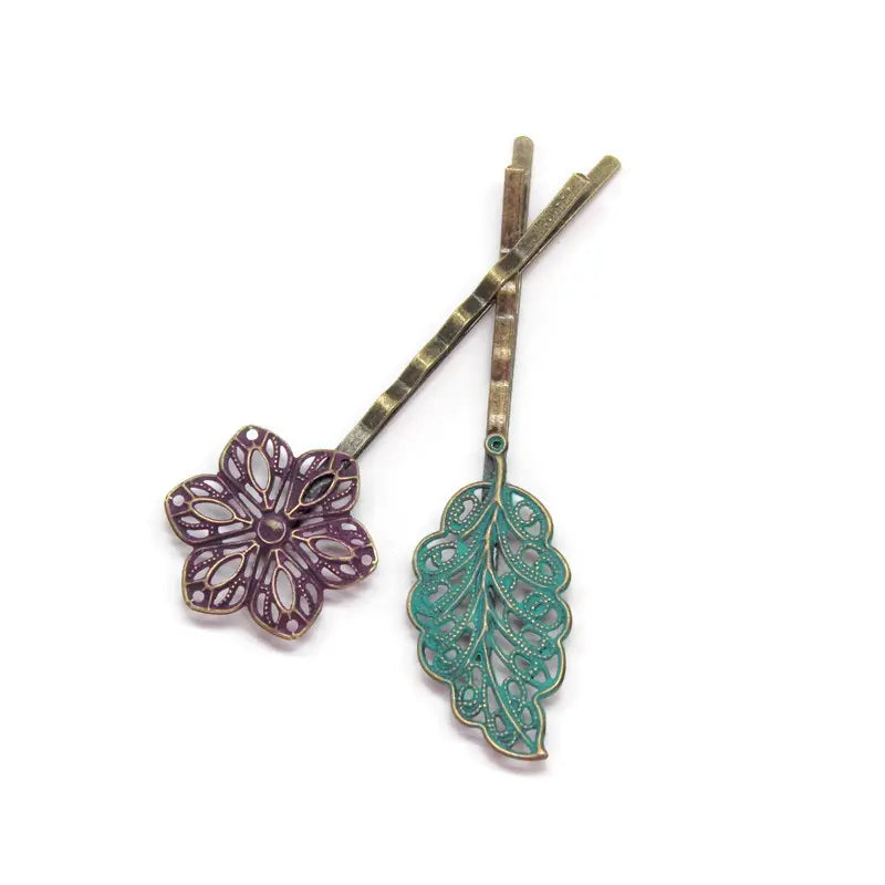 Flora Bobby Pins Set of 2