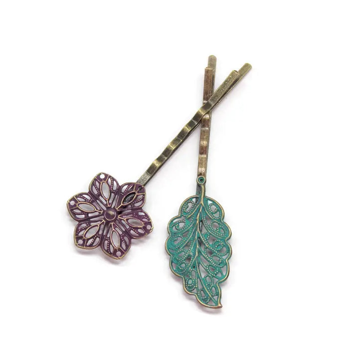 Flora Bobby Pins Set of 2