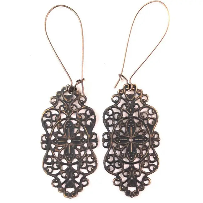Loverly Statement Filigree Earrings