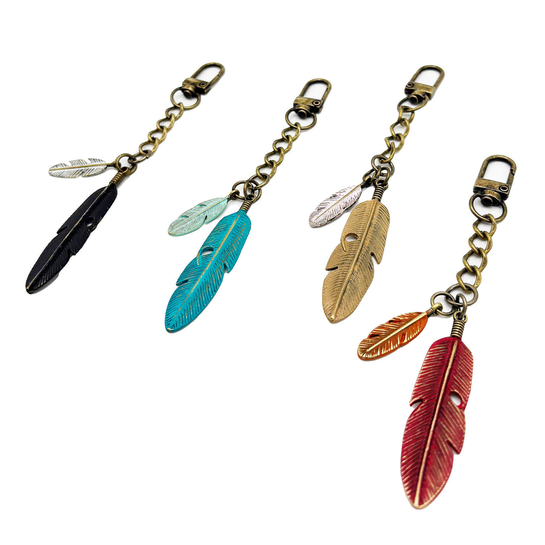 Western Feathers Boho Bag Charm/Keychain