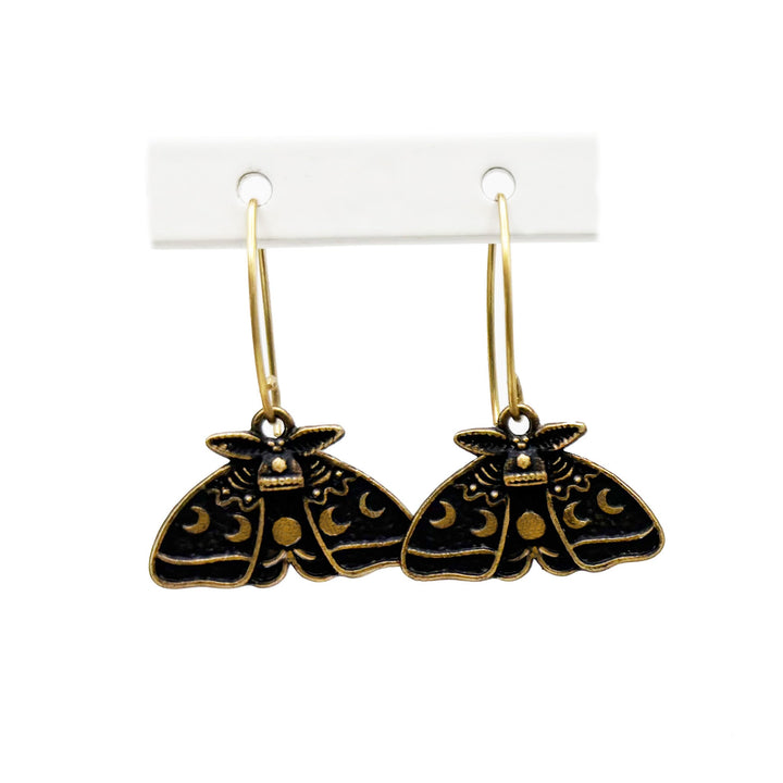 Luna Moth Charm Earrings