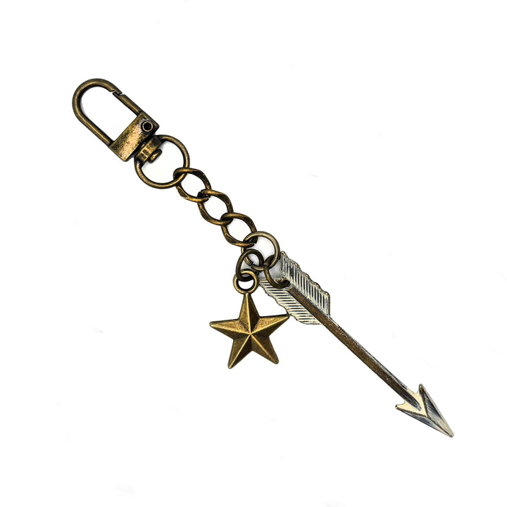 On Target Arrow & Star Bag Charm or Keychain