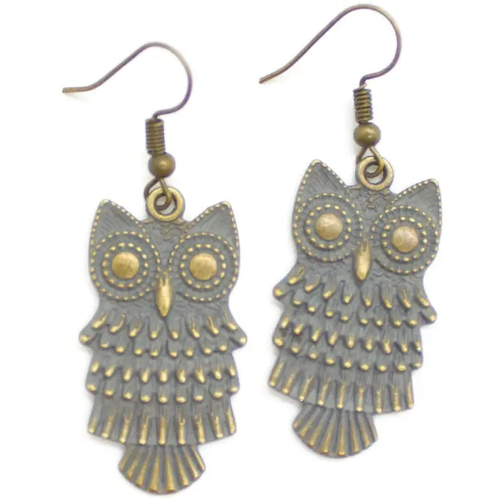 Give a Hoot Owl Statement Earrings