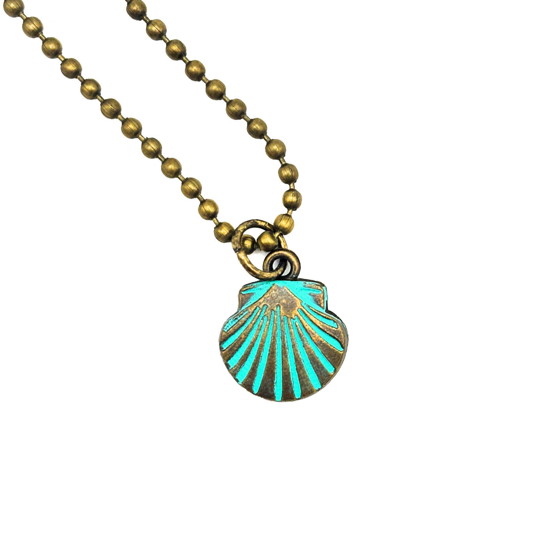 Clam Shell Charm (available with Bracelet or Necklace)
