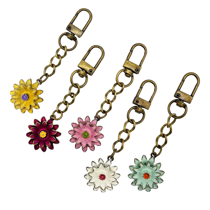 Flourish Flower Bag Charm or Keychain