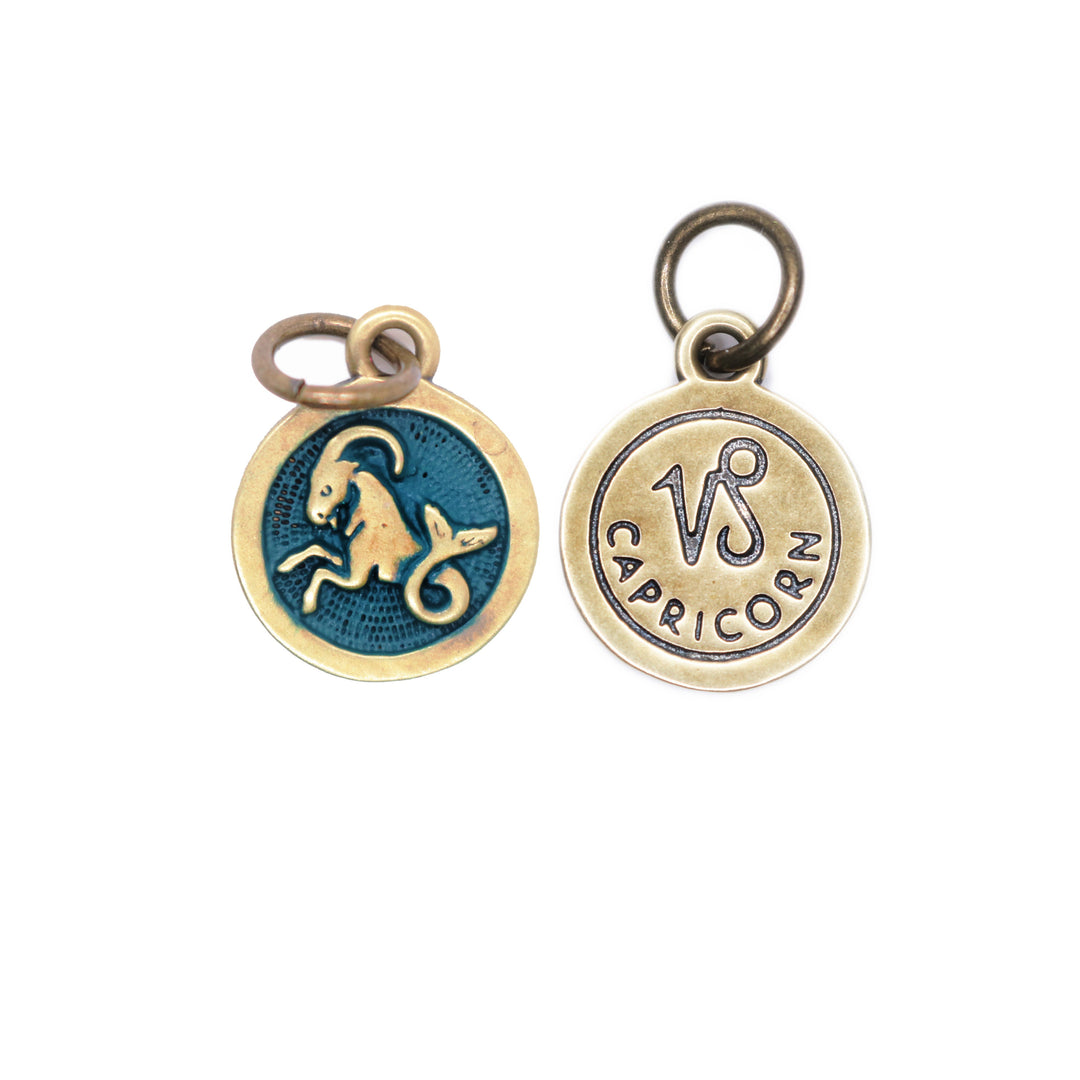 Capricorn Zodiac Charm (available with Bracelet or Necklace)