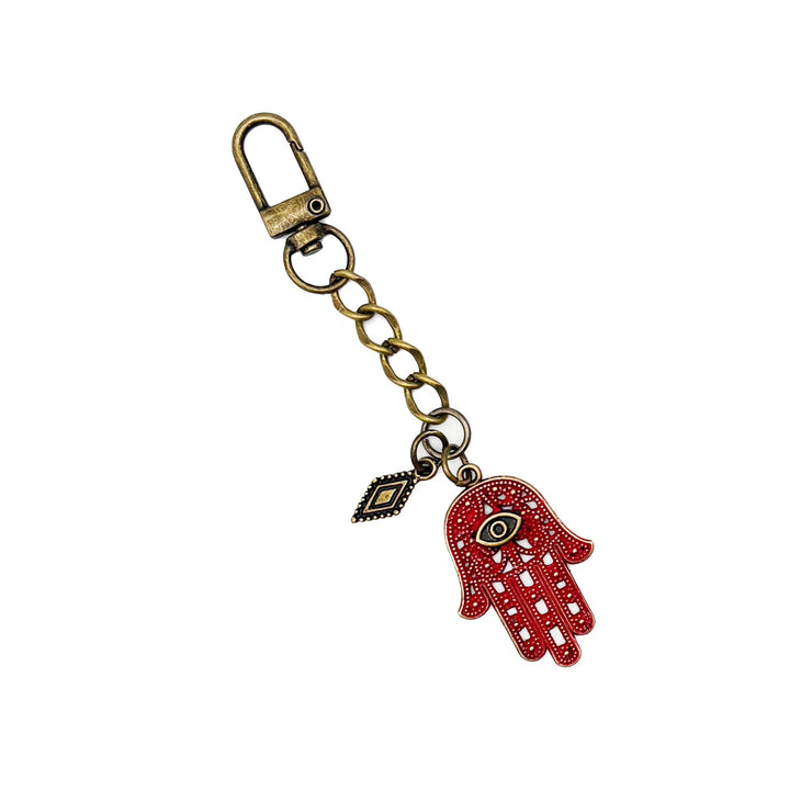 Hamsa Protective Bag Charm Keychain