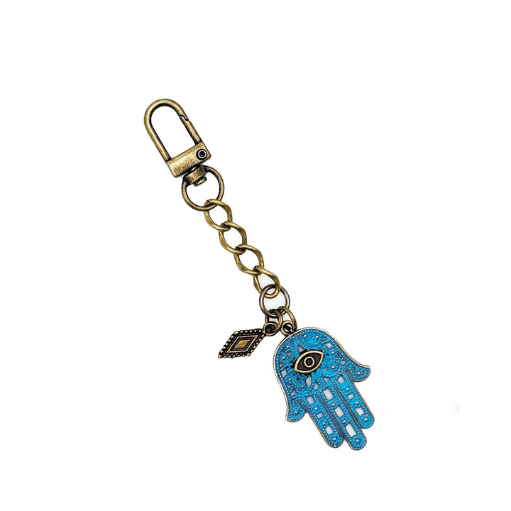 Hamsa Protective Bag Charm Keychain