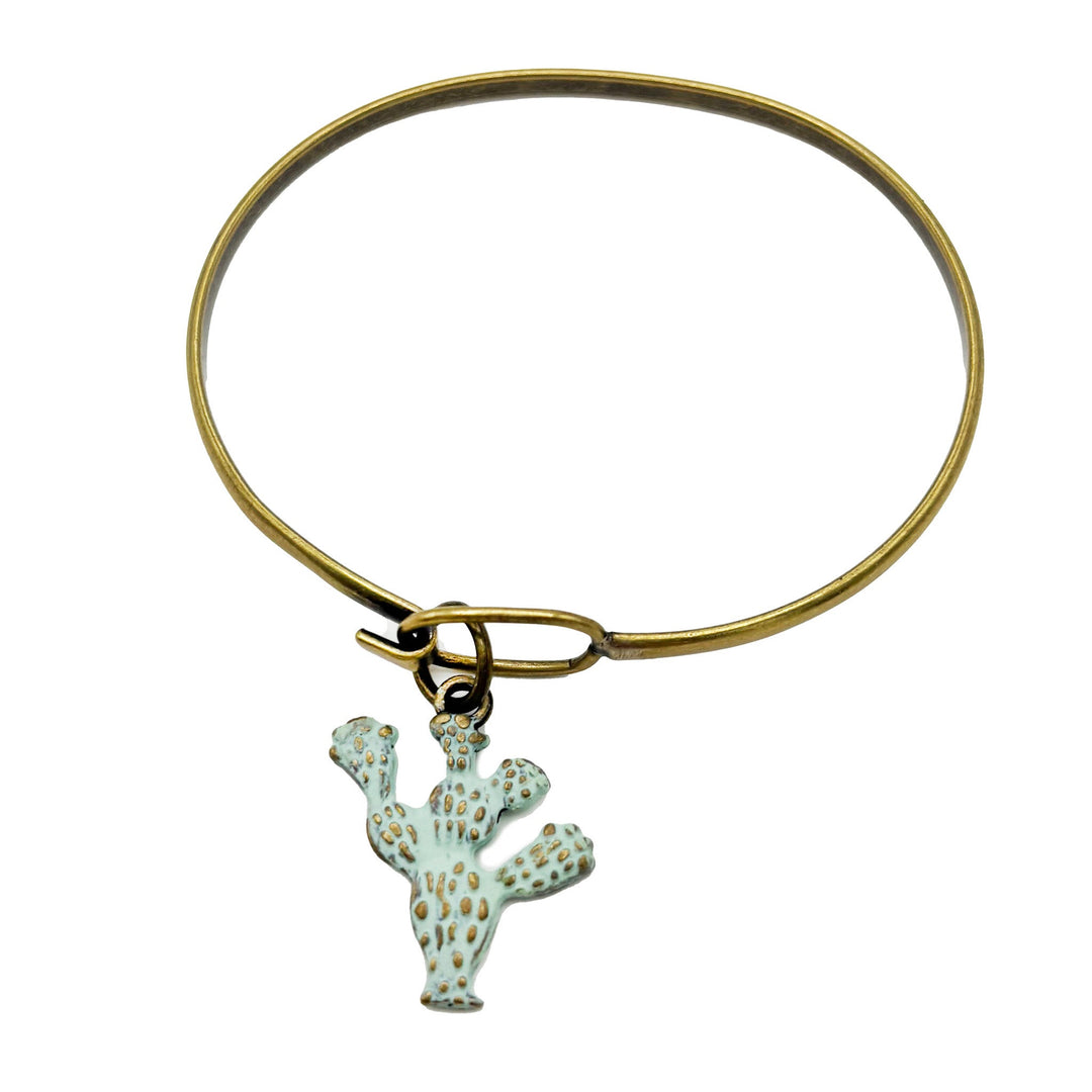 Prickly Pear Cactus Charm (available with Bracelet or Necklace)