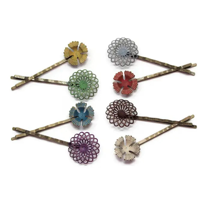 Wallflowers Mismatched Filigree Bobby Pins 2 Pack