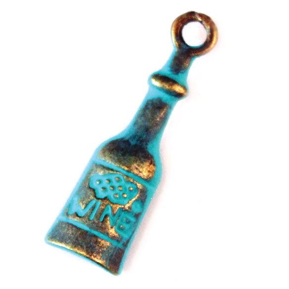 Wine Bottle Charm (available with Bracelet or Necklace)