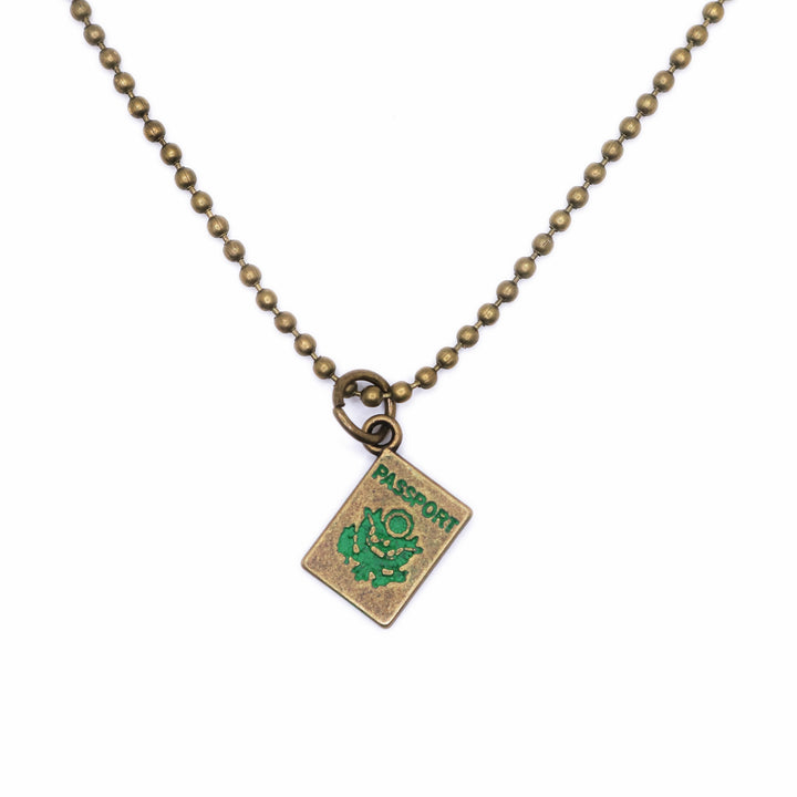 Passport Travel Charm (available with Bracelet or Necklace)