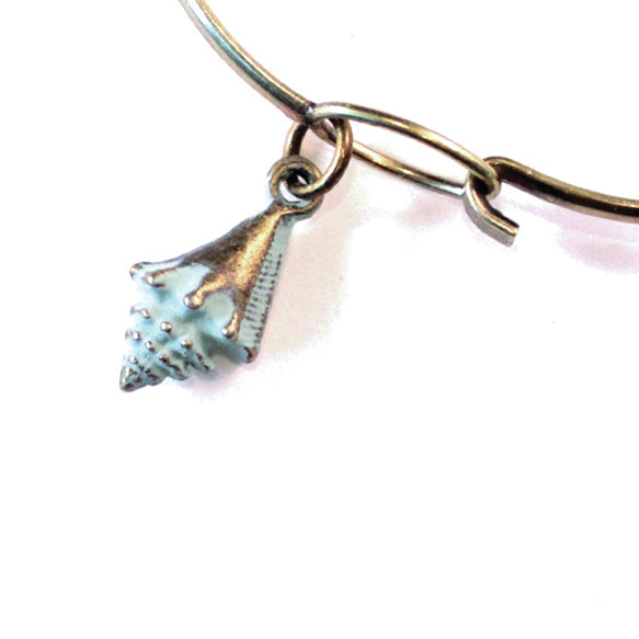 Conch Shell Charm (available with Bracelet or Necklace)