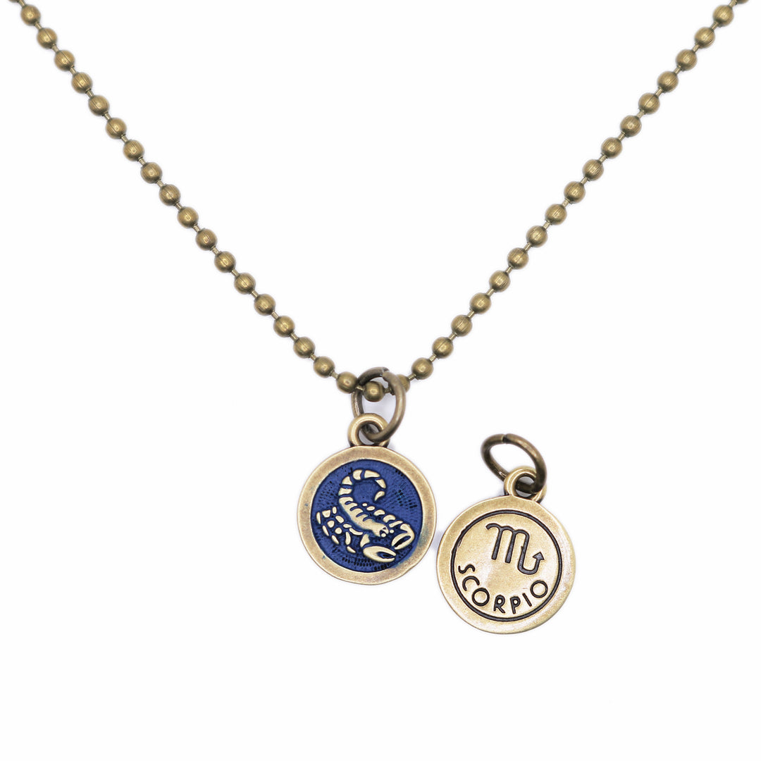 Scorpio Zodiac Charm (available with Bracelet or Necklace)