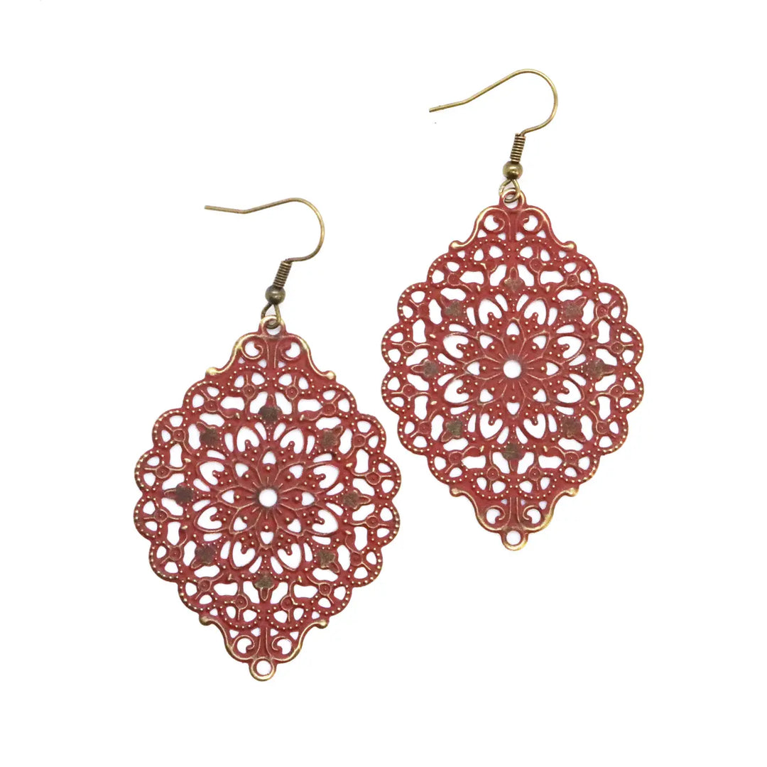 Dream Catcher Filigree Earrings