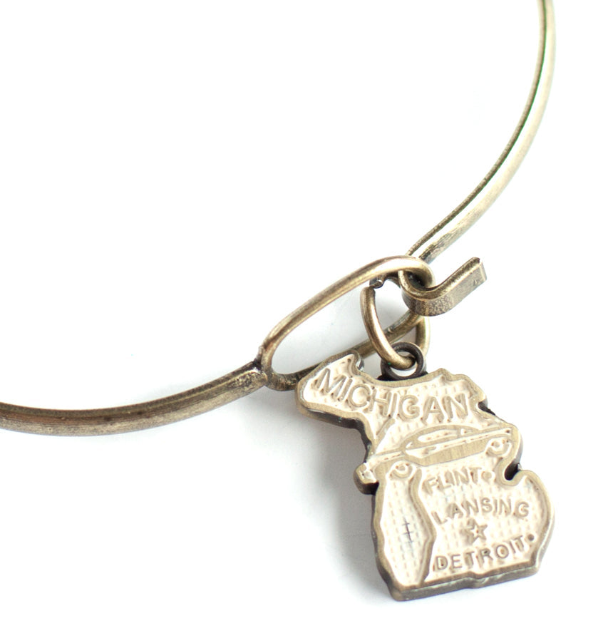 Michigan Charm (available with Bracelet or Necklace)