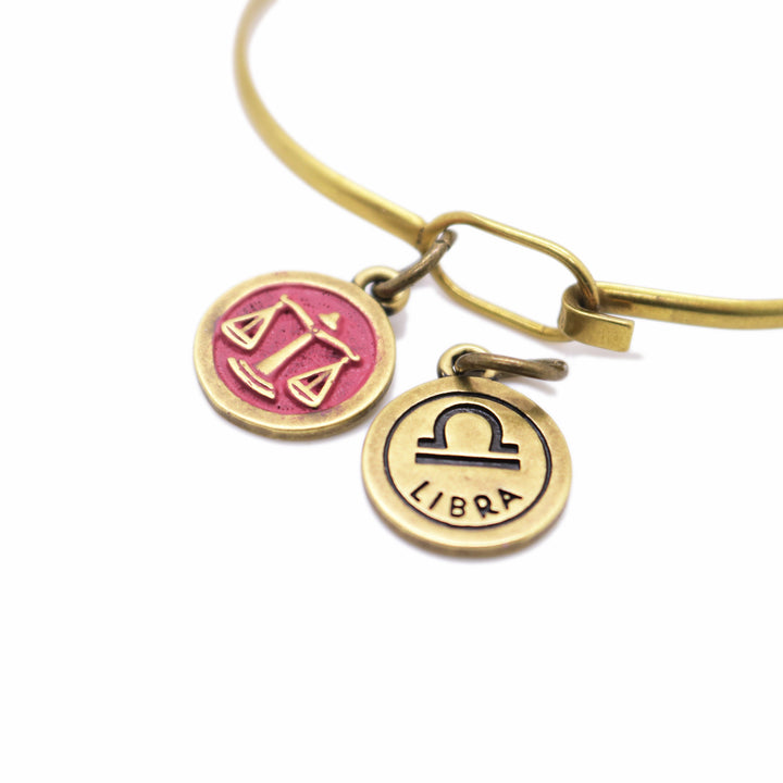 Libra Zodiac Charm (available with Bracelet or Necklace)