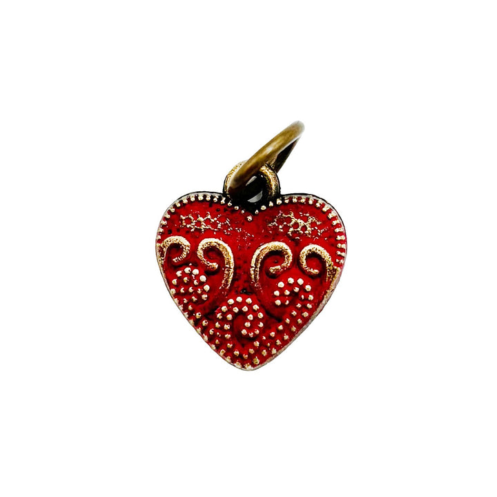 Vintage Heart Charm (available with Bracelet or Necklace)