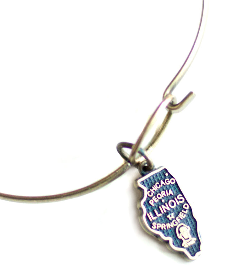 Illinois Charm (available with Bracelet or Necklace)