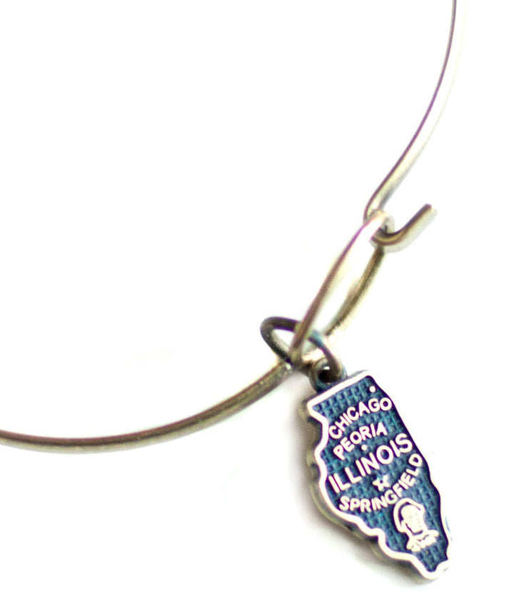 Illinois Charm (available with Bracelet or Necklace)