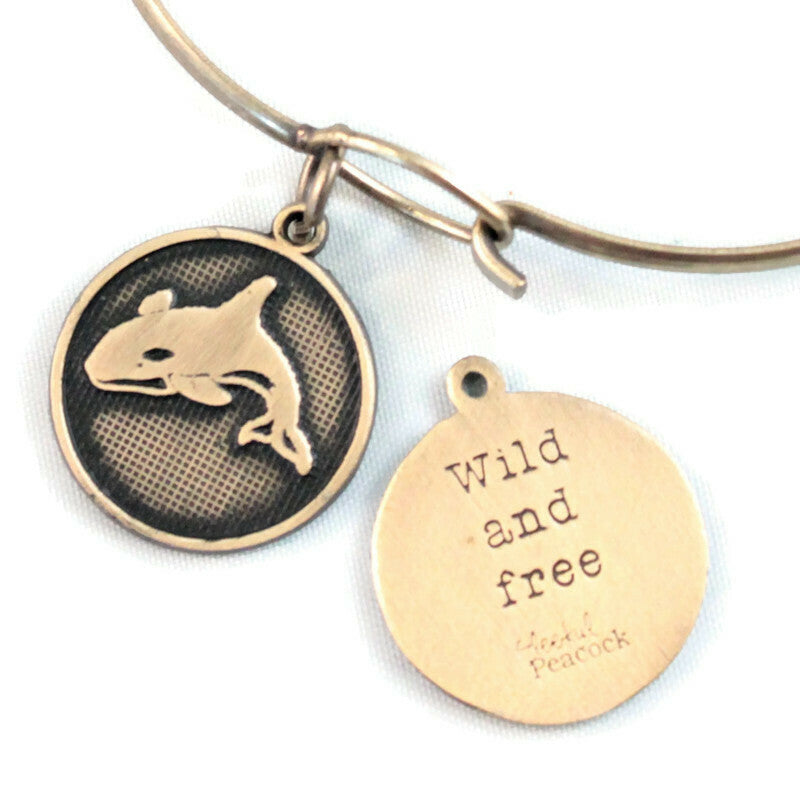 Wild and Free Token Charm Bracelet, Necklace, or Charm Only