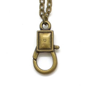 Charm Keeper Necklace Blank - Bronze and Silver