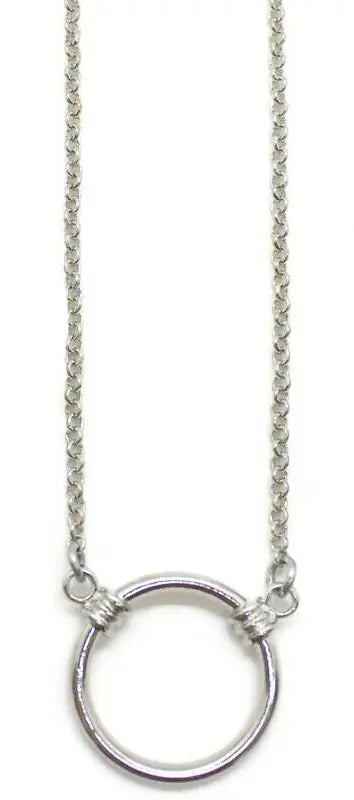 Charm Keeper Necklace Blank - Bronze and Silver