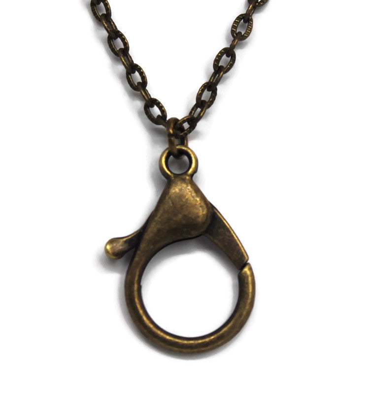 Charm Keeper Necklace Blank Bronze