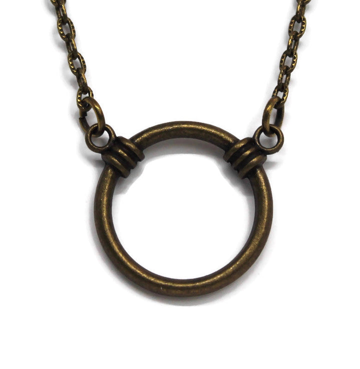 Charm Keeper Necklace Blank - Bronze and Silver
