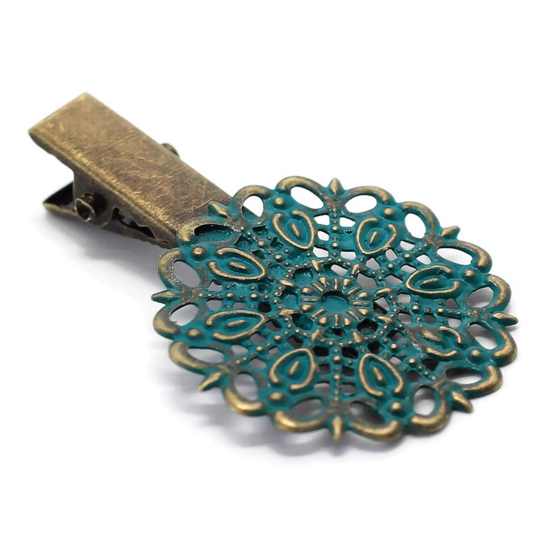 Darling Hair Clip - Metal Filigree Hair Clip - Cottage Core Fashion
