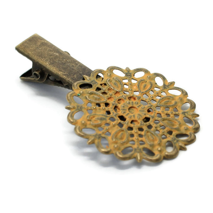 Darling Hair Clip - Metal Filigree Hair Clip - Cottage Core Fashion