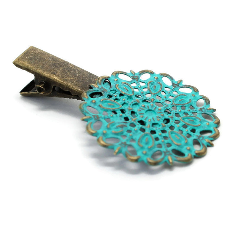 Darling Hair Clip - Metal Filigree Hair Clip - Cottage Core Fashion