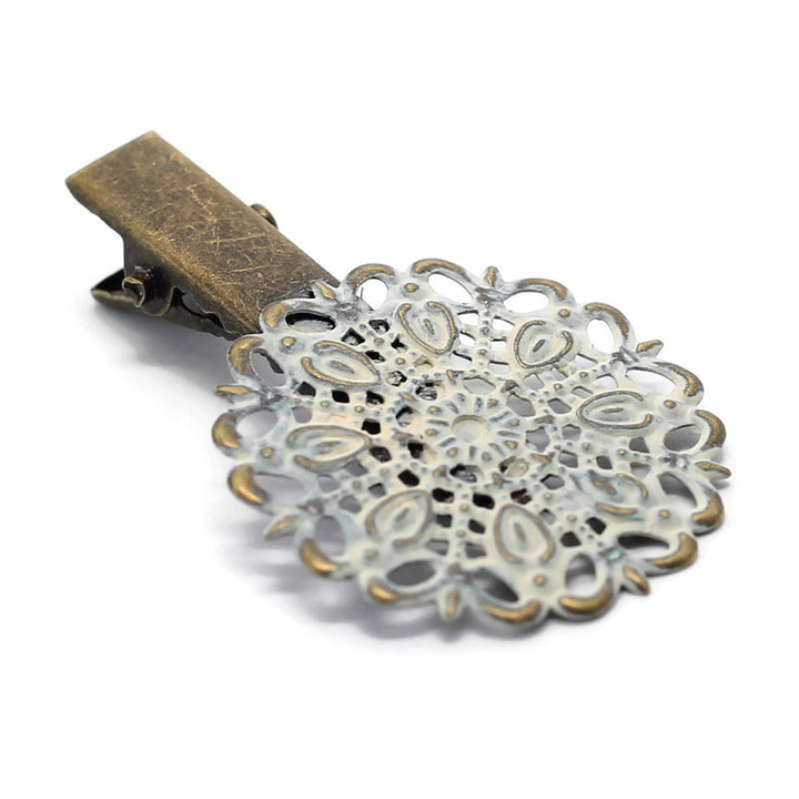 Darling Hair Clip - Metal Filigree Hair Clip - Cottage Core Fashion