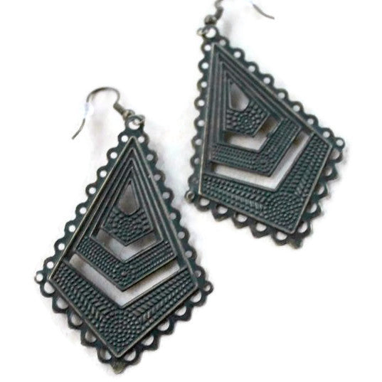 Chevron Filigree Earrings