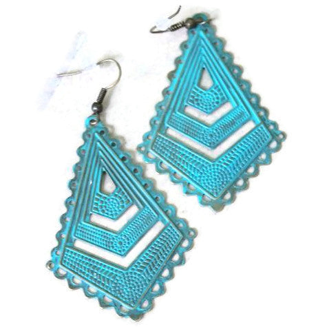 Chevron Filigree Earrings