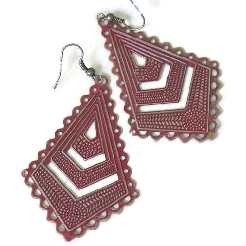 Chevron Filigree Earrings
