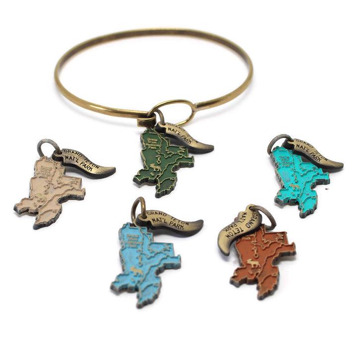 Grand Teton National Park Charm Bracelet, Necklace, or Charm Only