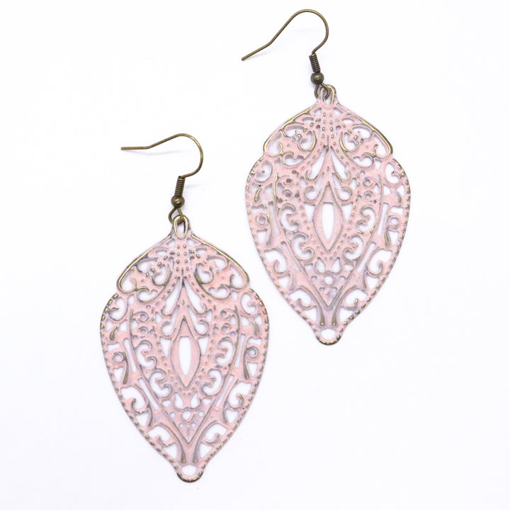 Abundance Earrings - Lightweight Hand-painted Metal Earring