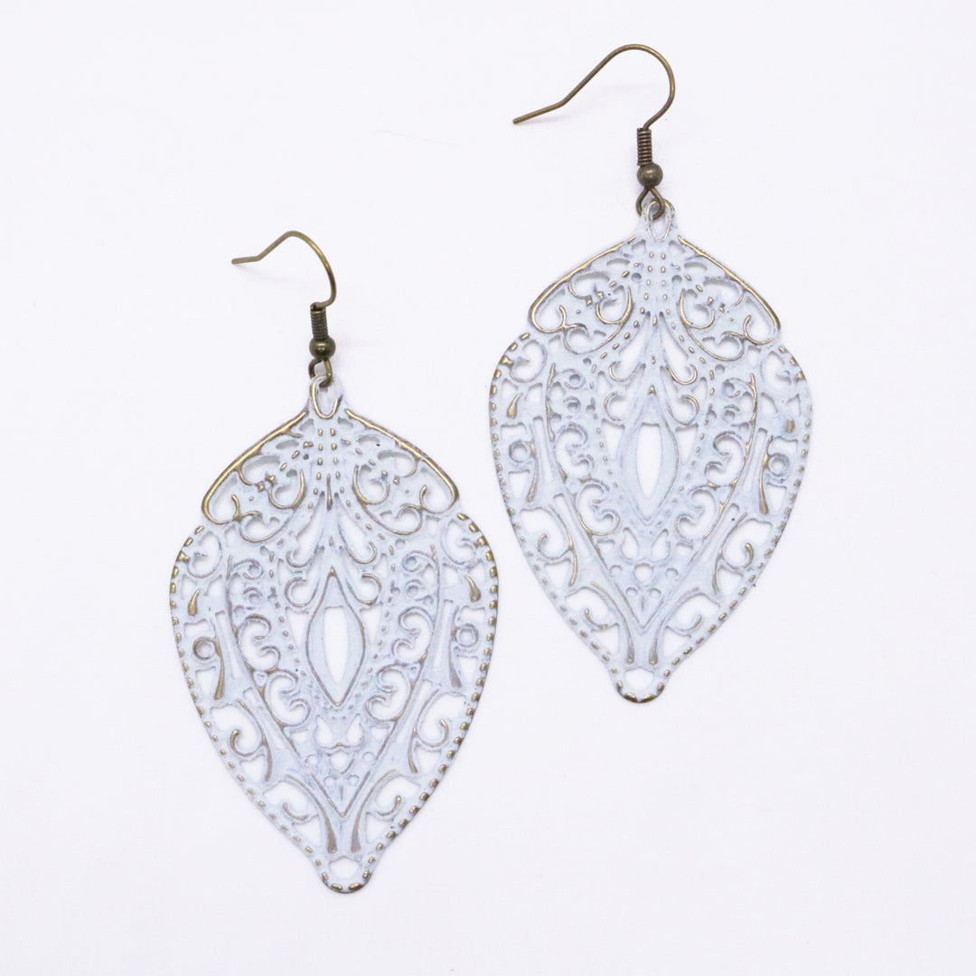 Abundance Earrings - Lightweight Hand-painted Metal Earring