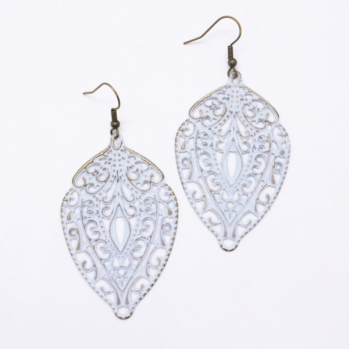 Abundance Earrings - Lightweight Hand-painted Metal Earring