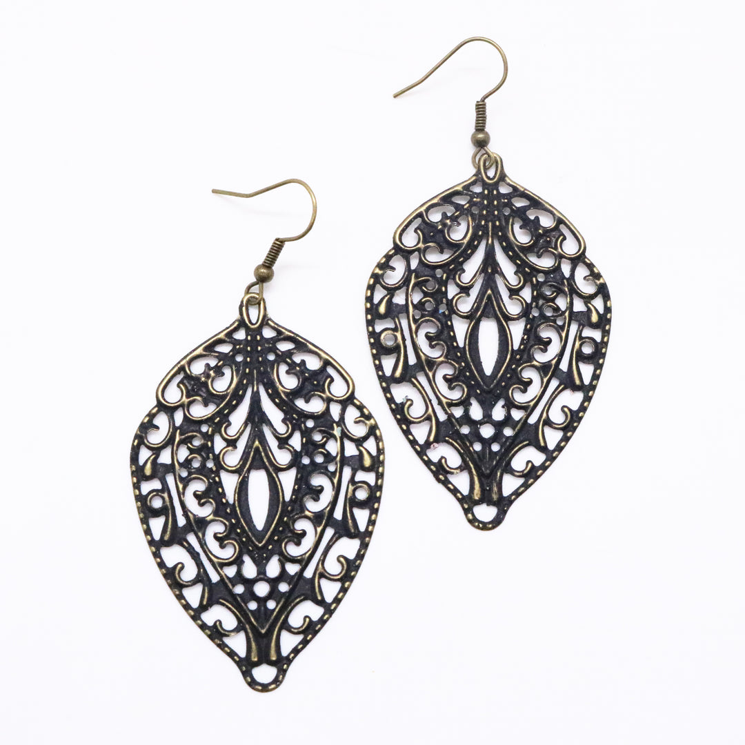 Abundance Earrings - Lightweight Hand-painted Metal Earring